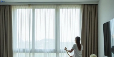 Delicate fabric curtain stain removal silk velvet sheer draper treatment